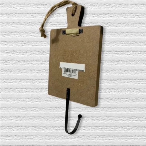 Wall Hook Kiss the Cook Phrase Decorative Wall Sign Hanging NEW - Picture 5 of 9